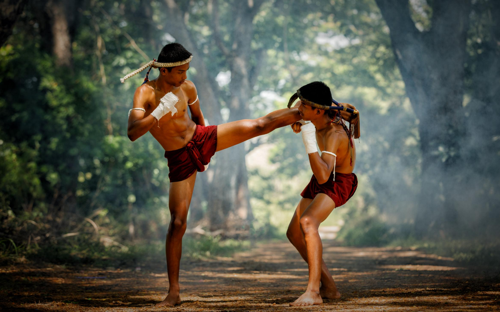 Fighting thaiboksere Foto af Thaiboksning figters