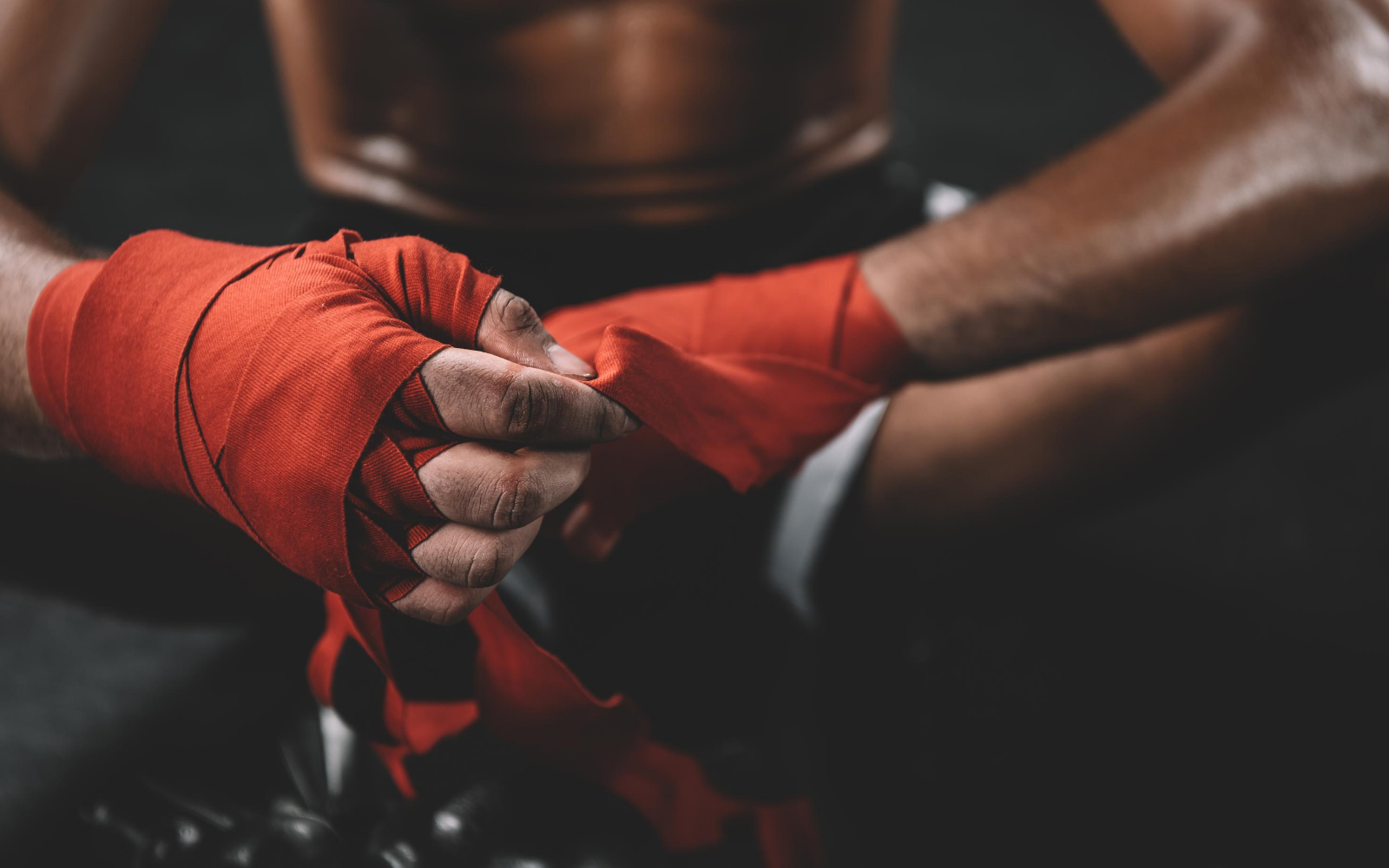 Foto af Thaiboksning håndbind fight