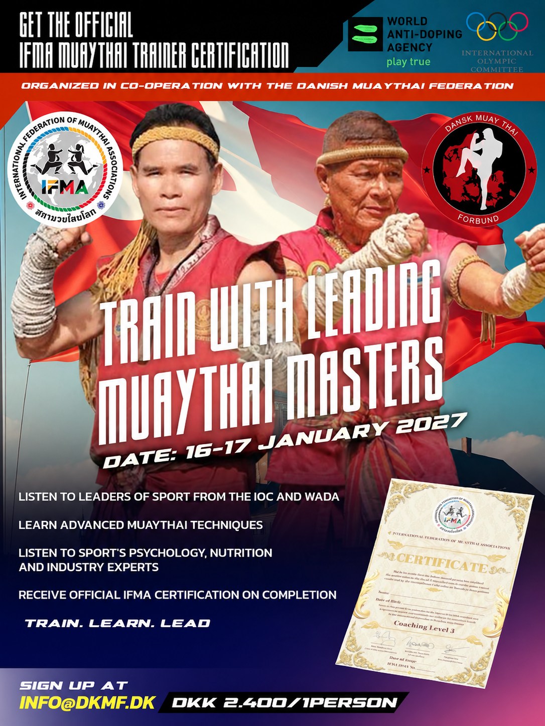 IFMA Trænerkursus OSM Level 1 i Muay Thai